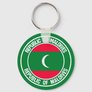 Porte-clés Maldives Round Emblem