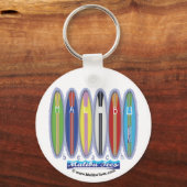 Porte-clés Malibu Beach Surboards (Recto)