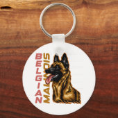 Porte-clés Malinois belge (Recto)