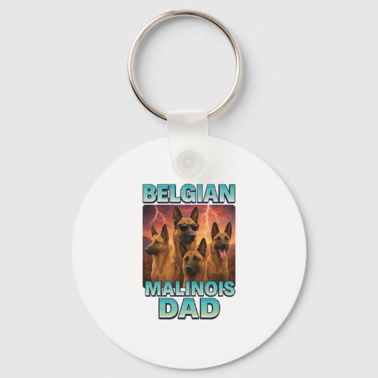 Porte-clés Malinois belge (Recto)