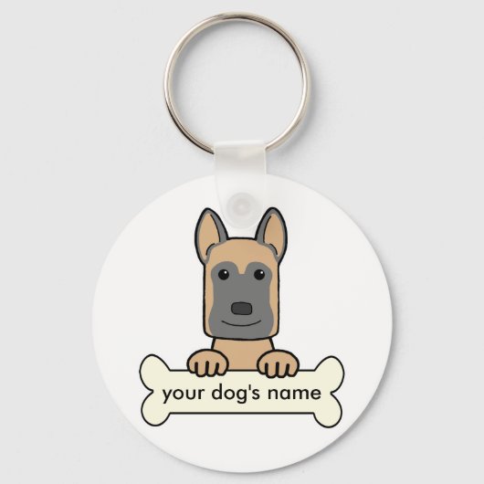 Porte-clés Malinois belge (Recto)