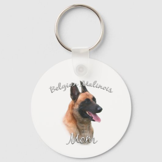 Porte-clés Malinois belge Maman 2 (Verso)