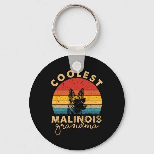 Porte-clés Malinois Les Cadeaux De Grand-Mère Les Plus Cools (Recto)