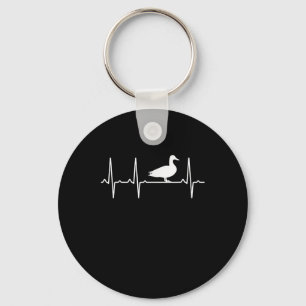 Porte-clés Mallard Heartbeat Cadeau Pour Hommes Femmes Canard