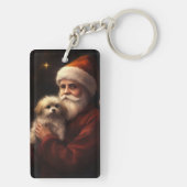Porte-clés Maltais avec Noël Festif du Père Noël (Dos)