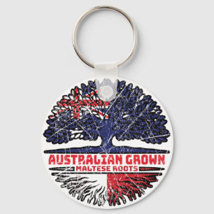 Porte-clés Malte Maltais Australie Australie drapeau des raci