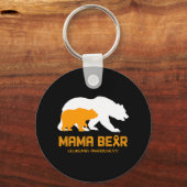Porte-clés Mama Bear LEUKEMIA Sensibilisation Des Femmes Homm (Recto)