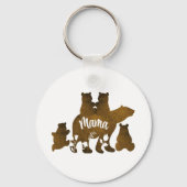 Porte-clés Mama Bear With 4 Cubs Maman of Four Children Cadea (Recto)