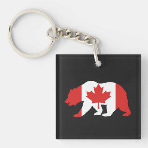 Porte-clés MAMA CANADA T-Shirt Bouton