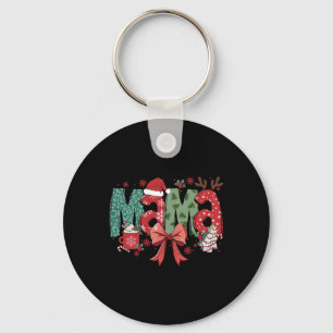 Porte-clés Mama Coquette Bow Noël Mama Joyeux Noël Famille