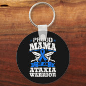 Porte-clés Mama D'Une Ataxie Guerrier Sensibilisation Ruban D (Recto)