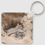 Porte-clés Mama et Baby Owl Porte - clé - Ajouter votre nom (Dos)