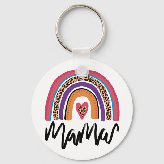 Porte-clés Mama Leopard Rainbow (Verso)