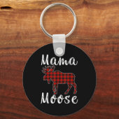 Porte-clés Mama Moose Family Christmas Pajama Red& Black (Recto)