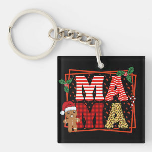 Porte-clés Mama - Noël Plaid Design Motif-50094