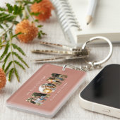 Porte-clés Maman 3 photo moderne élégante terre cuite mère jo (Devant droit)