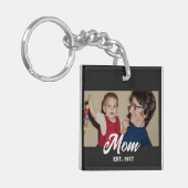 Porte-clés Maman a établi un script photo moderne (Devant gauche)