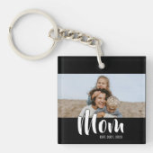 Porte-clés Maman a établi une photo de script moderne (Devant)