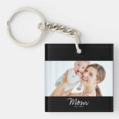 Porte-clés Maman a établi une photo de script moderne (Devant)