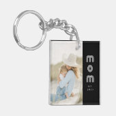 Porte-clés Maman a établi une photo de script moderne  (Devant gauche)