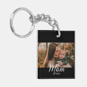 Porte-clés Maman a établi une photo de script moderne (Devant gauche)