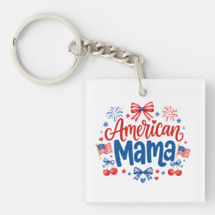 Porte-clés Maman Américaine
