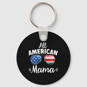 Porte-clés Maman américaines femmes filles 4 juillet