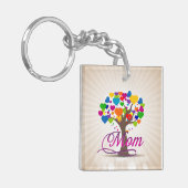 Porte-clés Maman Arbre de vie Coeurs (Devant gauche)