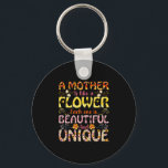 Porte-clés Maman Art Une Mère Est Comme Une Fleur<br><div class="desc">Maman Art Une Mère Est Comme Une Fleur</div>