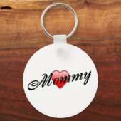 Porte-clés Maman au coeur (Recto)