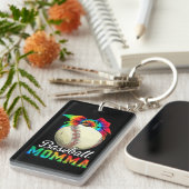 Porte-clés Maman Baseball Momma Anniversaire (Devant droit)