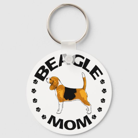 Porte-clés Maman beagle (Recto)