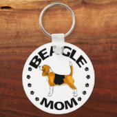 Porte-clés Maman beagle (Recto)
