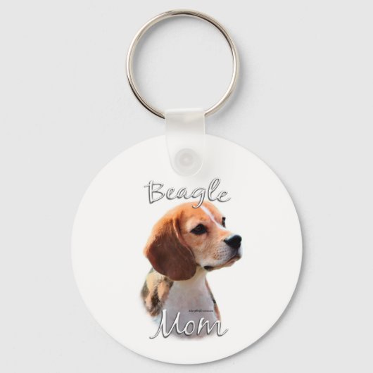Porte-clés Maman beagle 2 (Recto)