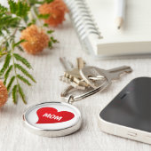 Porte-clés Maman Big Heart Cute (Côté)