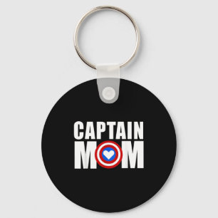 Porte-clés Maman capitaine super-héroïne drôle fête des mères