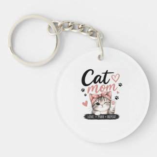 Porte-clés MAMAN CHAT