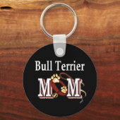 Porte-clés Maman chien Bull Terrier (Recto)