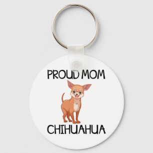 Porte-clés Maman Chien Cartoon Chihuahua Mignon