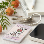 Porte-clés Maman dalmatienne de coeur (Devant droit)