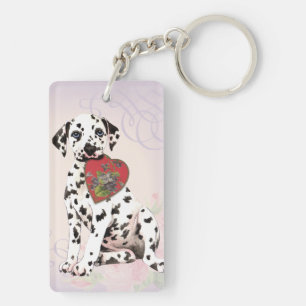 Porte-clés Maman dalmatienne de coeur