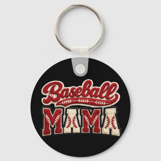 Porte-clés Maman de baseball (Recto)