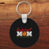 Porte-clés Maman de basketteur comme une maman normale mais e (Recto)