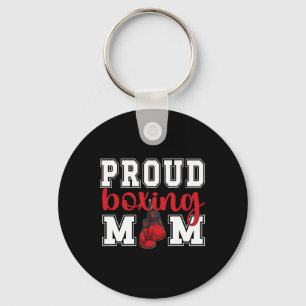 Porte-clés Maman de boxe fière Maman de boxe Mère de boxe 
