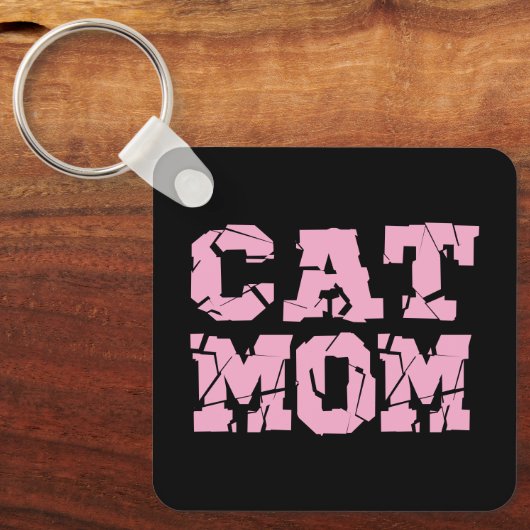 Porte-clés Maman de chat (Recto)