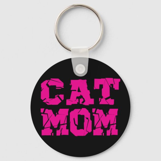 Porte-clés Maman de chat (Recto)