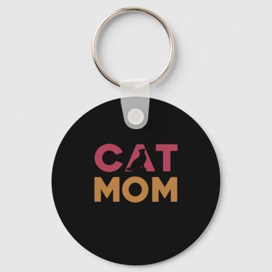 Porte-clés Maman de chat (Recto)