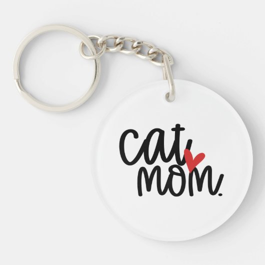 Porte-clés Maman de chat mignonne (Devant)