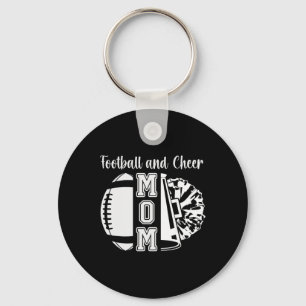 Porte-clés Maman de cheerleader et de footballeur Footll et c