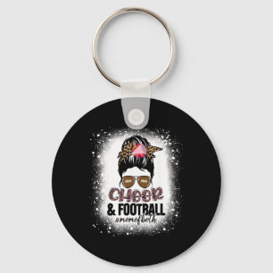 Porte-clés Maman de cheerleading de football américain Les de